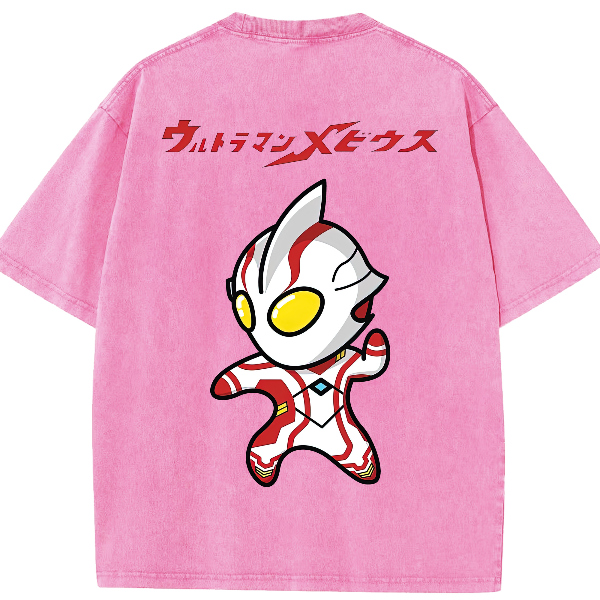 （画像用） ウルトラマン Ultraman 綿100% ヴィンテージ風 半袖Tシャツ（背面プリント）